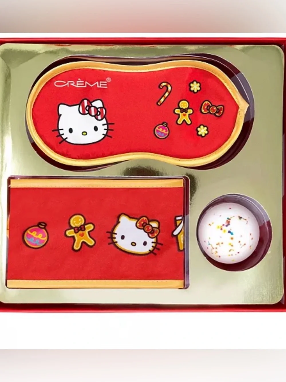 The Crème Shop Hello Kitty Holiday Spa Gift Set- 3 Piece Set - New In Gift Box